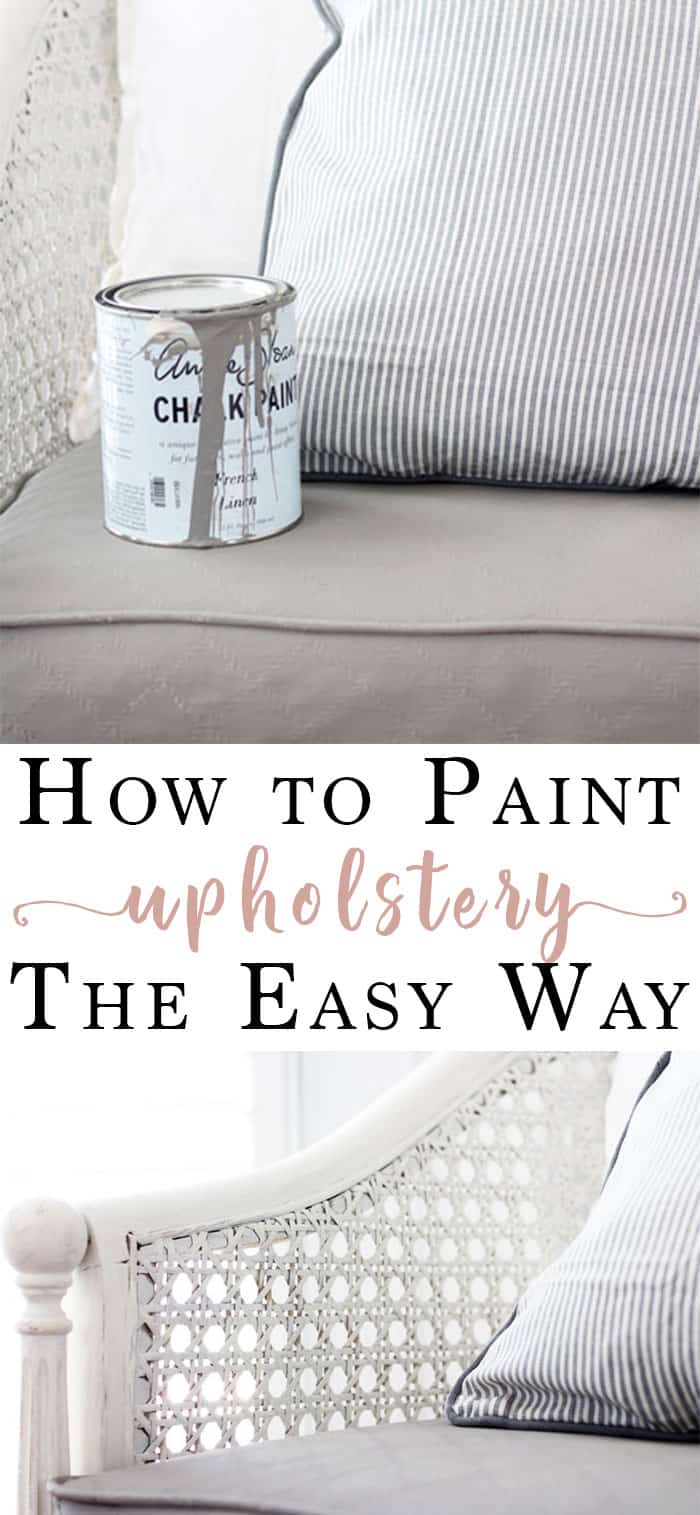How to Paint an Upholstered Chair  Paint Upholstery with Chalk Paint